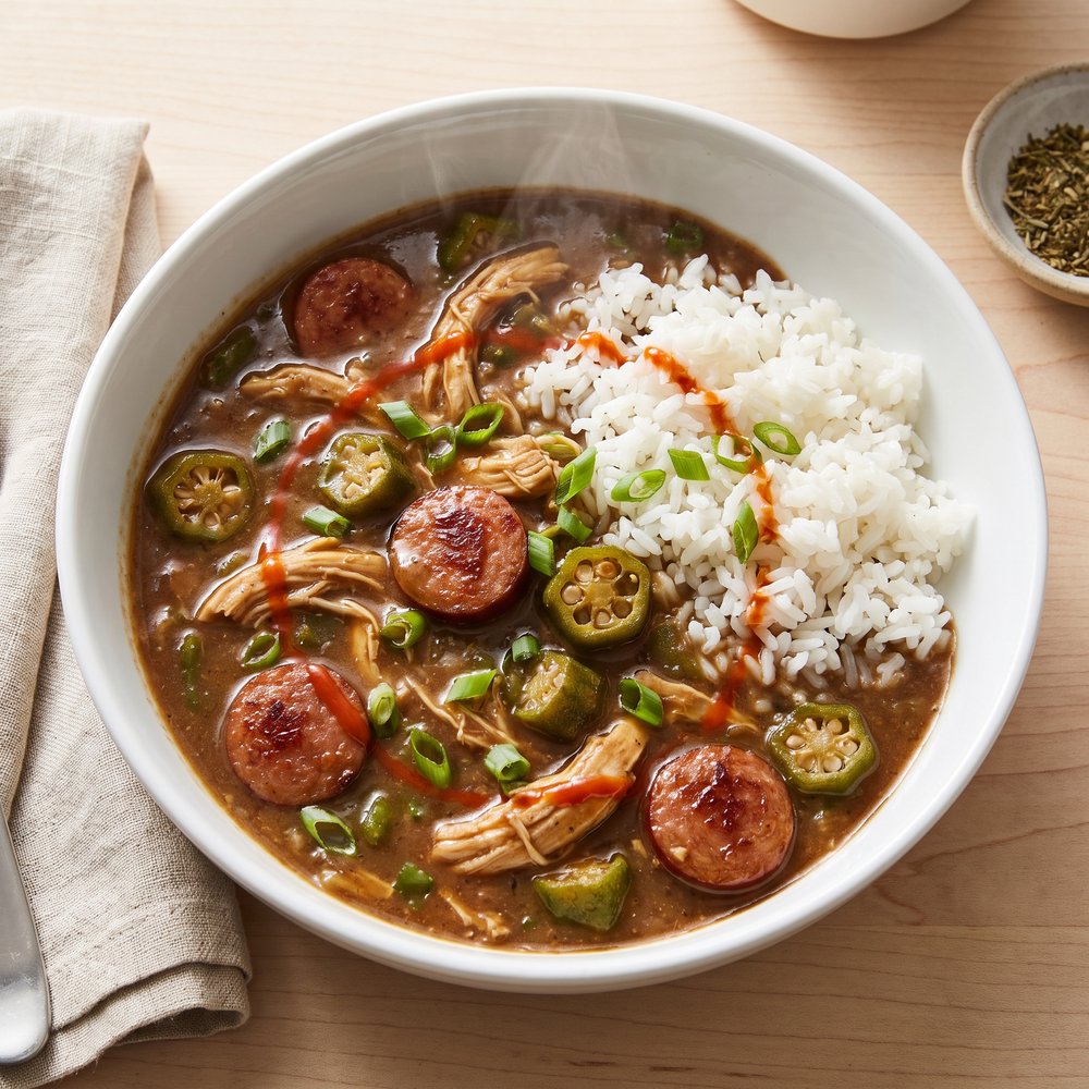 Chicken and Andouille Sausage Cajun Gumbo