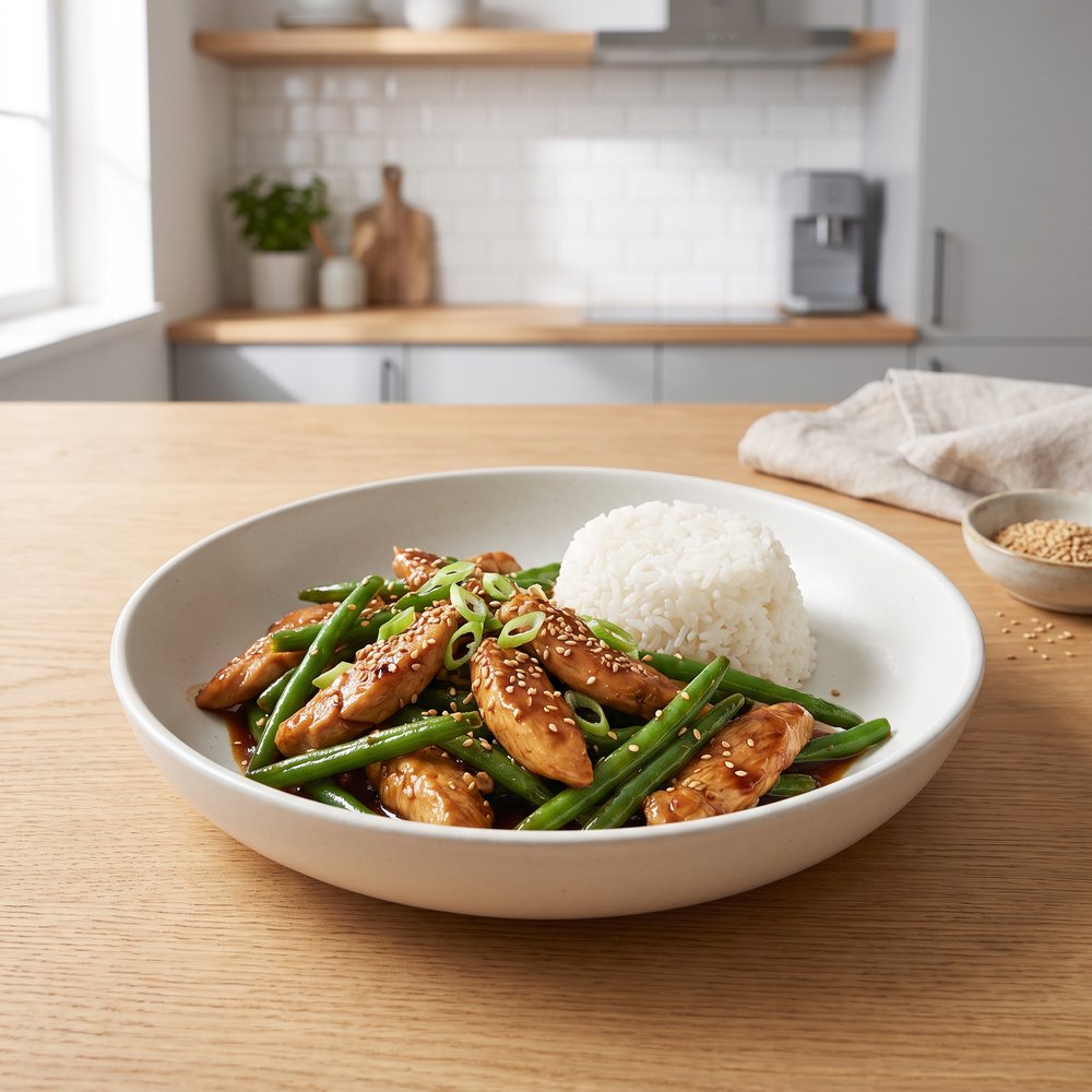 Chicken and Green Bean Stir-Fry