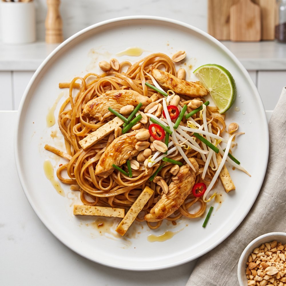 Chicken and Shrimp Pad Thai