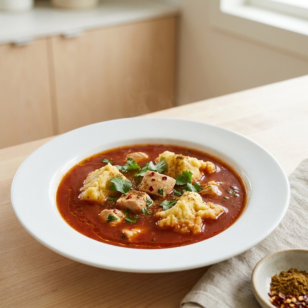 Chicken and Tamale Dumpling Soup