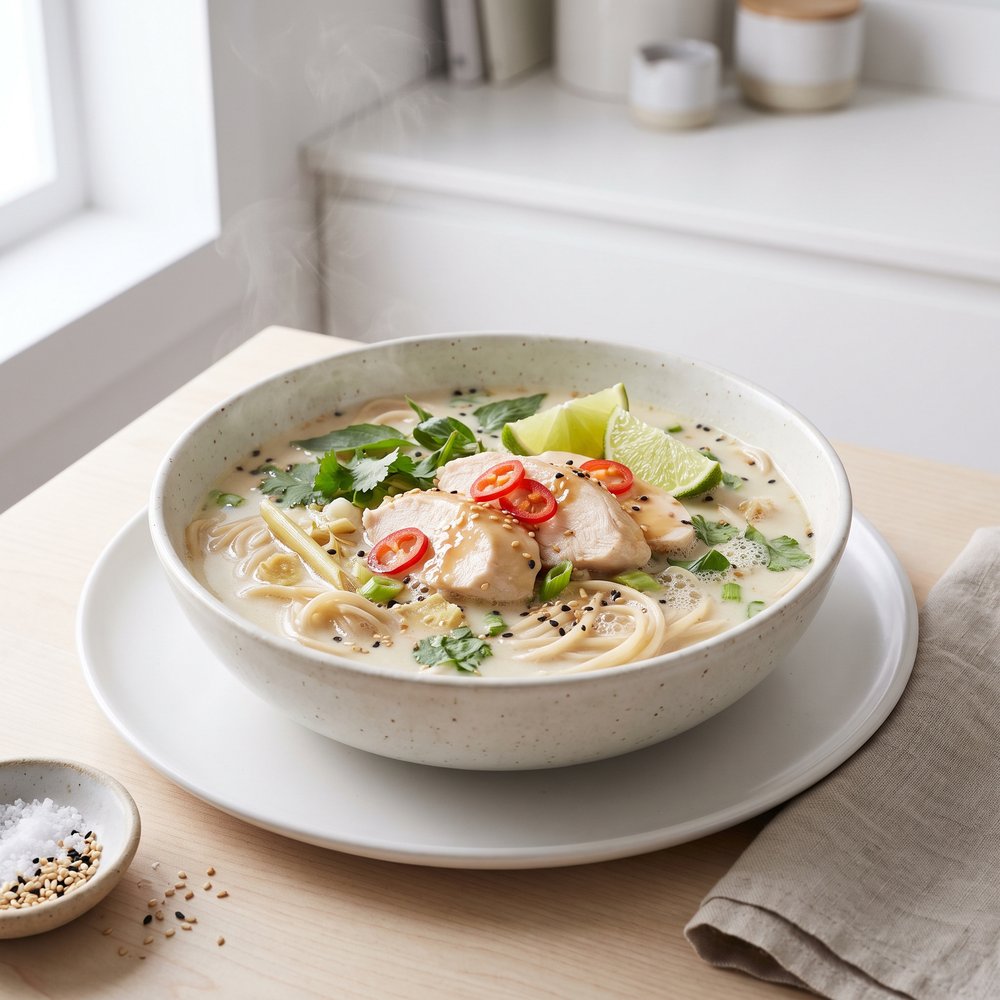 Chicken in Lemongrass Coconut Broth