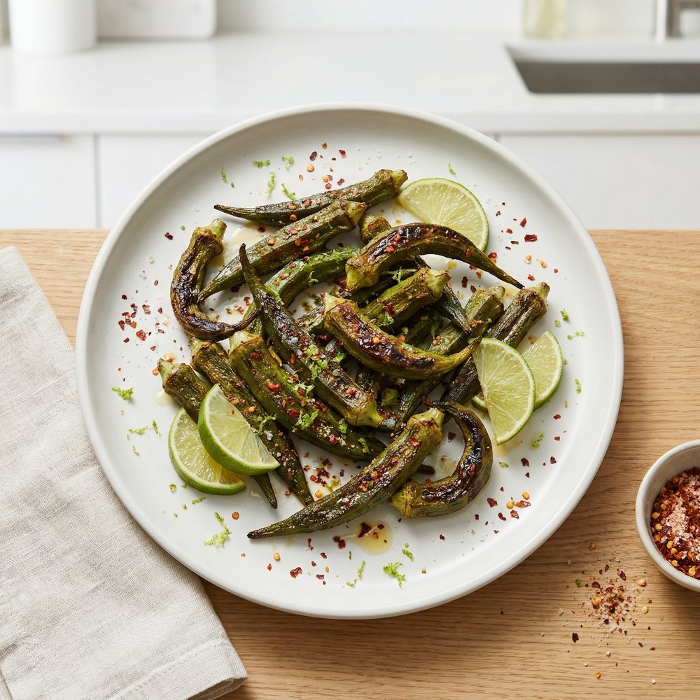 Chili-Lime Air Fryer Okra