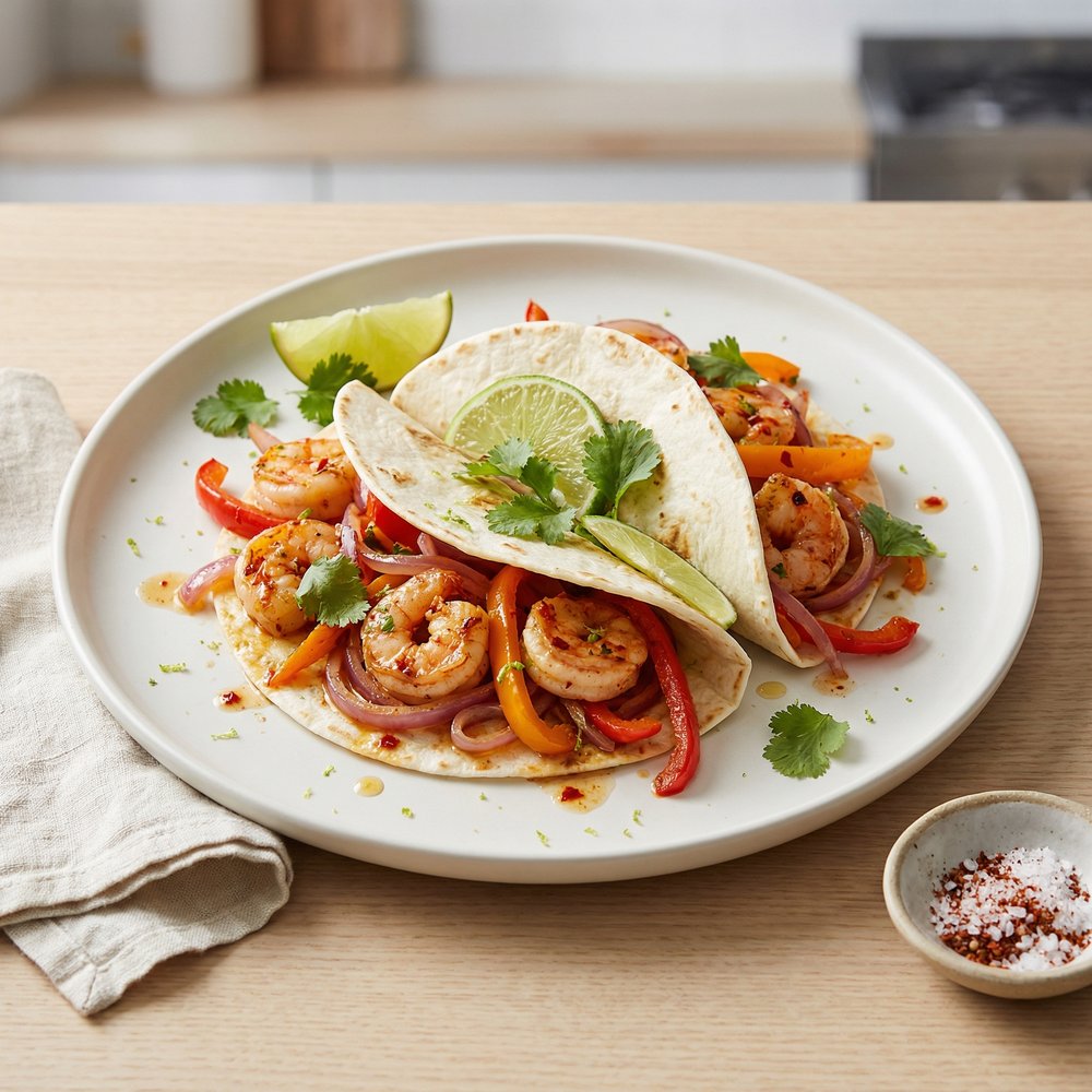 Chili-Lime Shrimp Fajitas