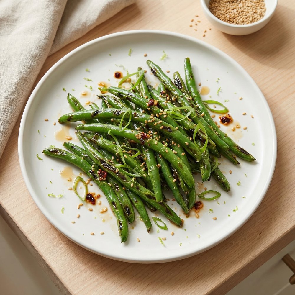 Chopped Chili Garlic Green Beans