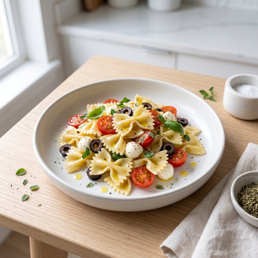 Chilled Farfalle Pasta Salad