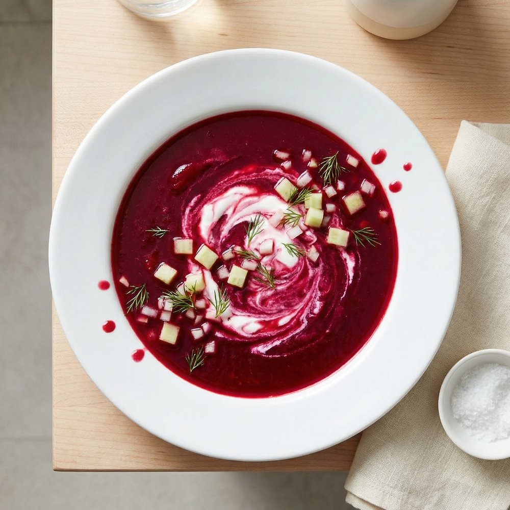 Chilled Russian Beet Borscht