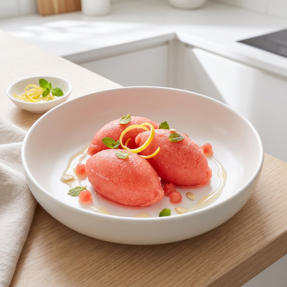 Chilled Watermelon Sorbet