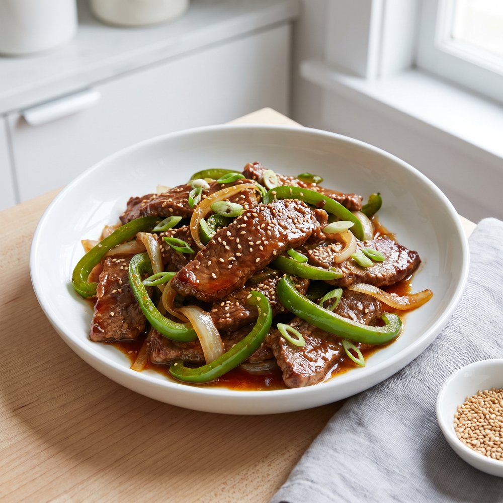 Chinese Pepper Round Steak