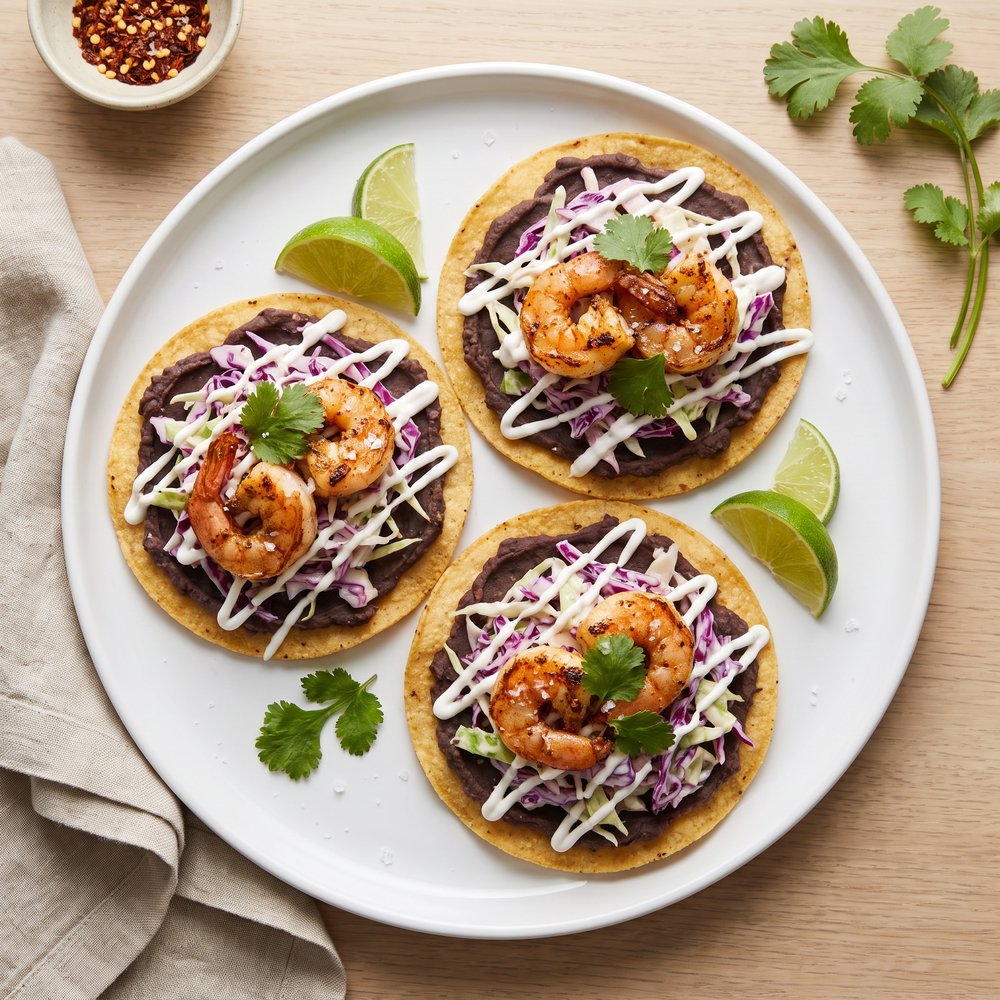 Chipotle-Lime Shrimp Tostadas