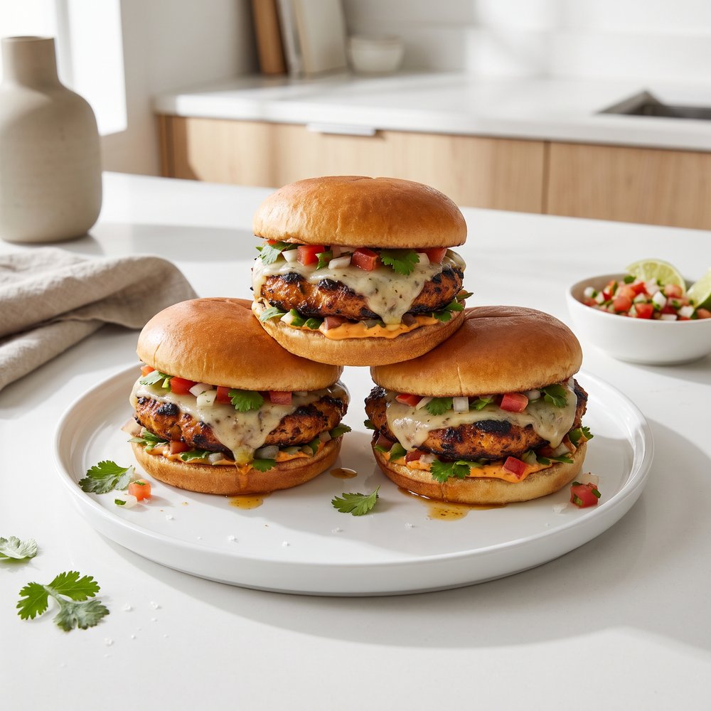 Chipotle Chicken Burgers