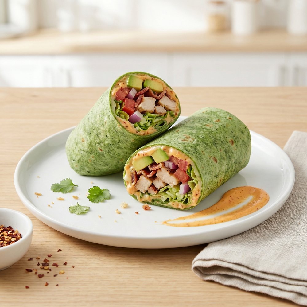 California-Style Chicken Club Wraps