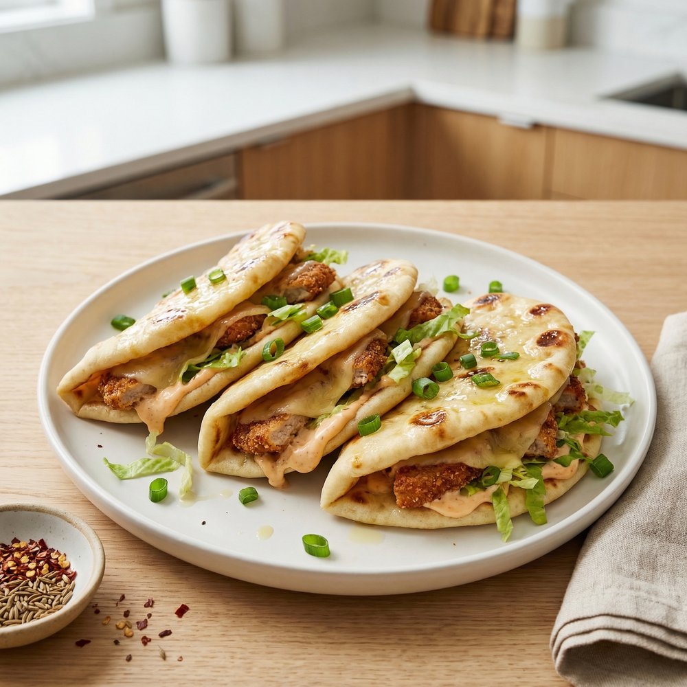 Chipotle Pork Naan Sandwiches