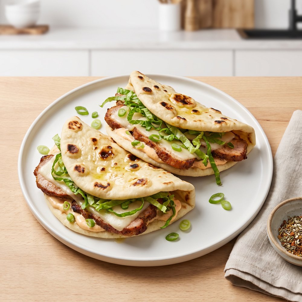 Chipotle Pork Naan Sandwiches