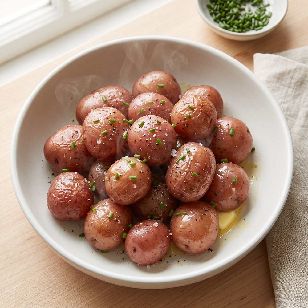 Chive-Butter Boiled Red Potatoes