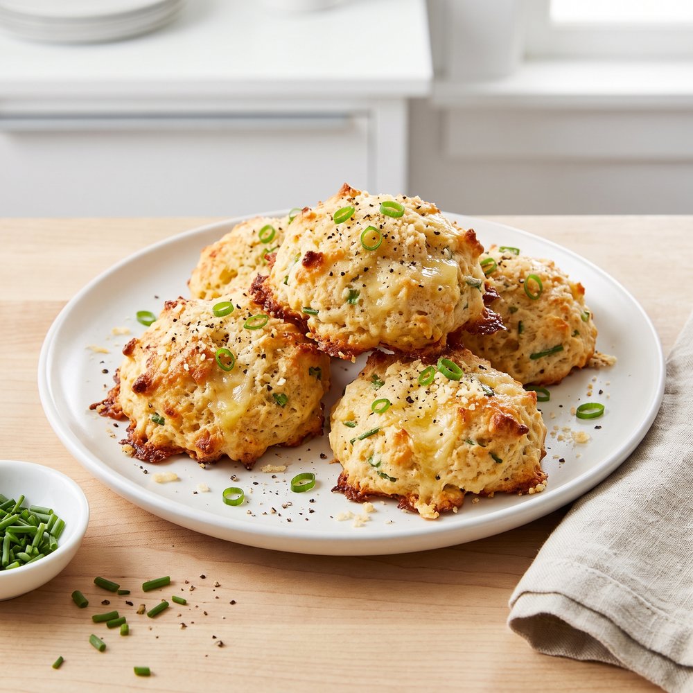 Chive and Parmesan Buttermilk-Style Biscuits