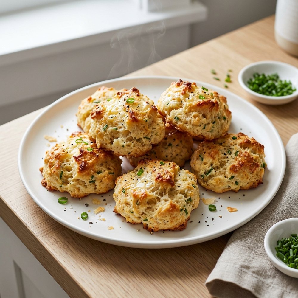 Chive and Parmesan Buttermilk-Style Biscuits