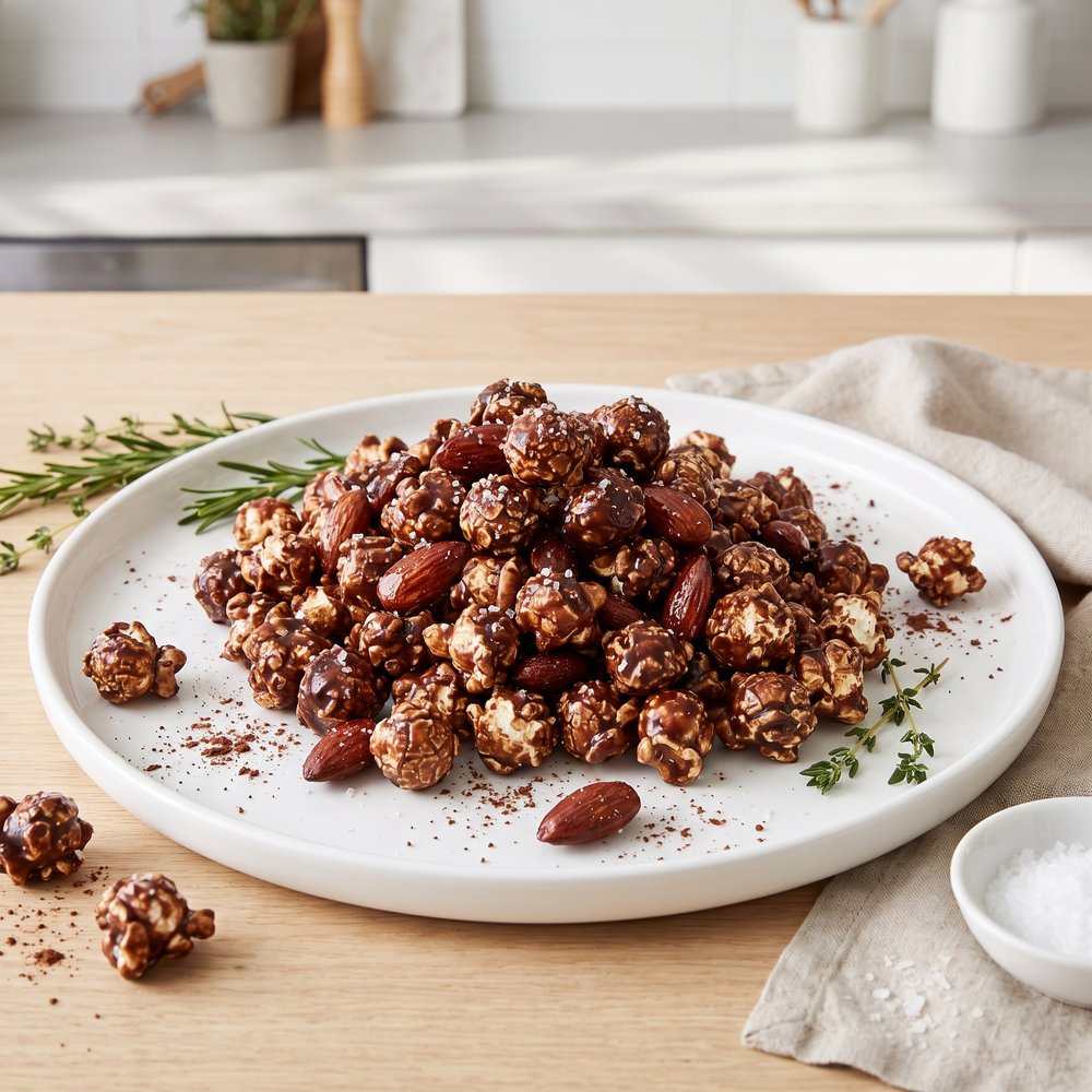 Chocolate-Almond Crunch Popcorn