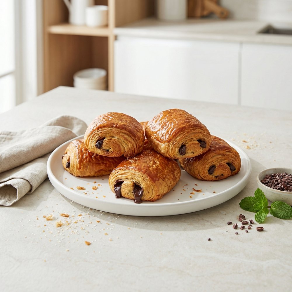 Pain au Chocolat (Classic Chocolate-Filled Croissants)