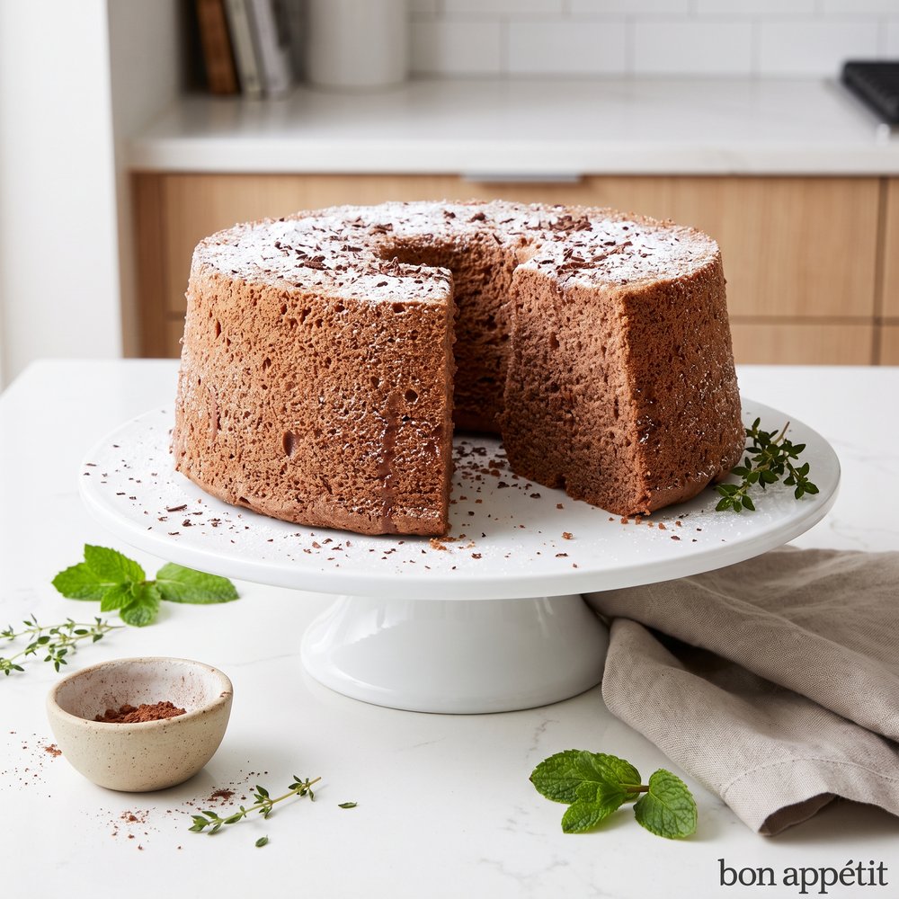 Chocolate Angel Food Cake, Version II