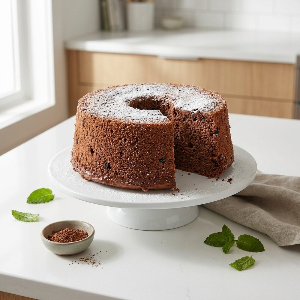 Chocolate Angel Food Cake, Version II