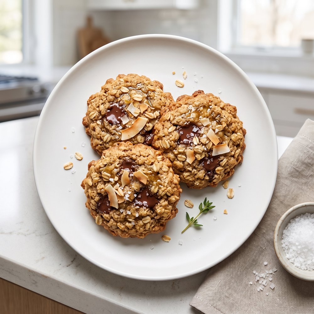 Chocolate Chip Quinoa Oat Cookies