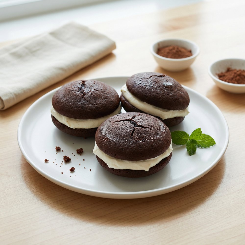Chocolate Moon Pie Sandwich Cookies