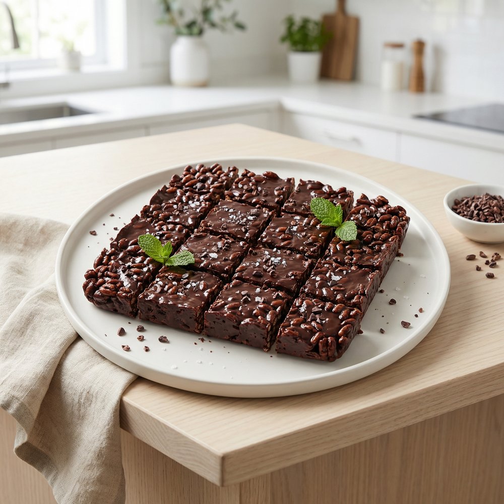 Chocolate Puffed Wheat Bars