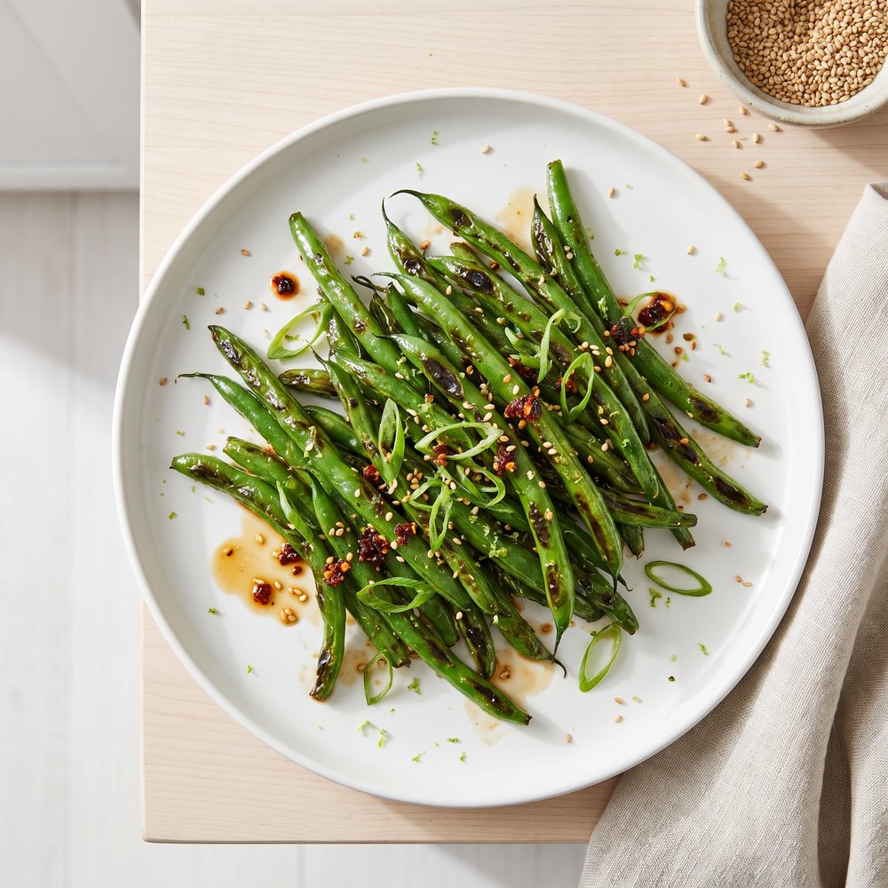 Chopped Chili Garlic Green Beans