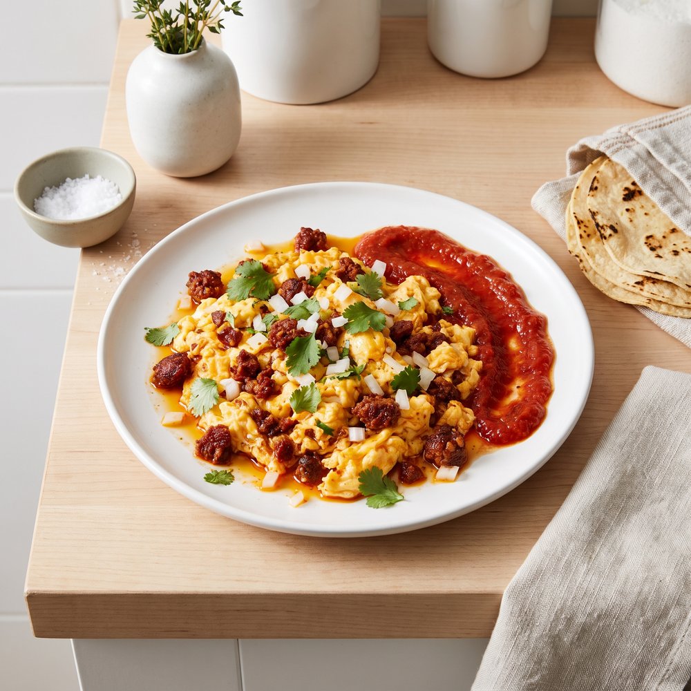 Chorizo con Huevos (Mexican Sausage and Eggs)