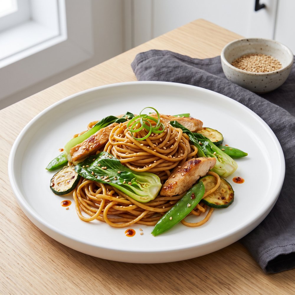 Chow Mein with Chicken and Vegetables