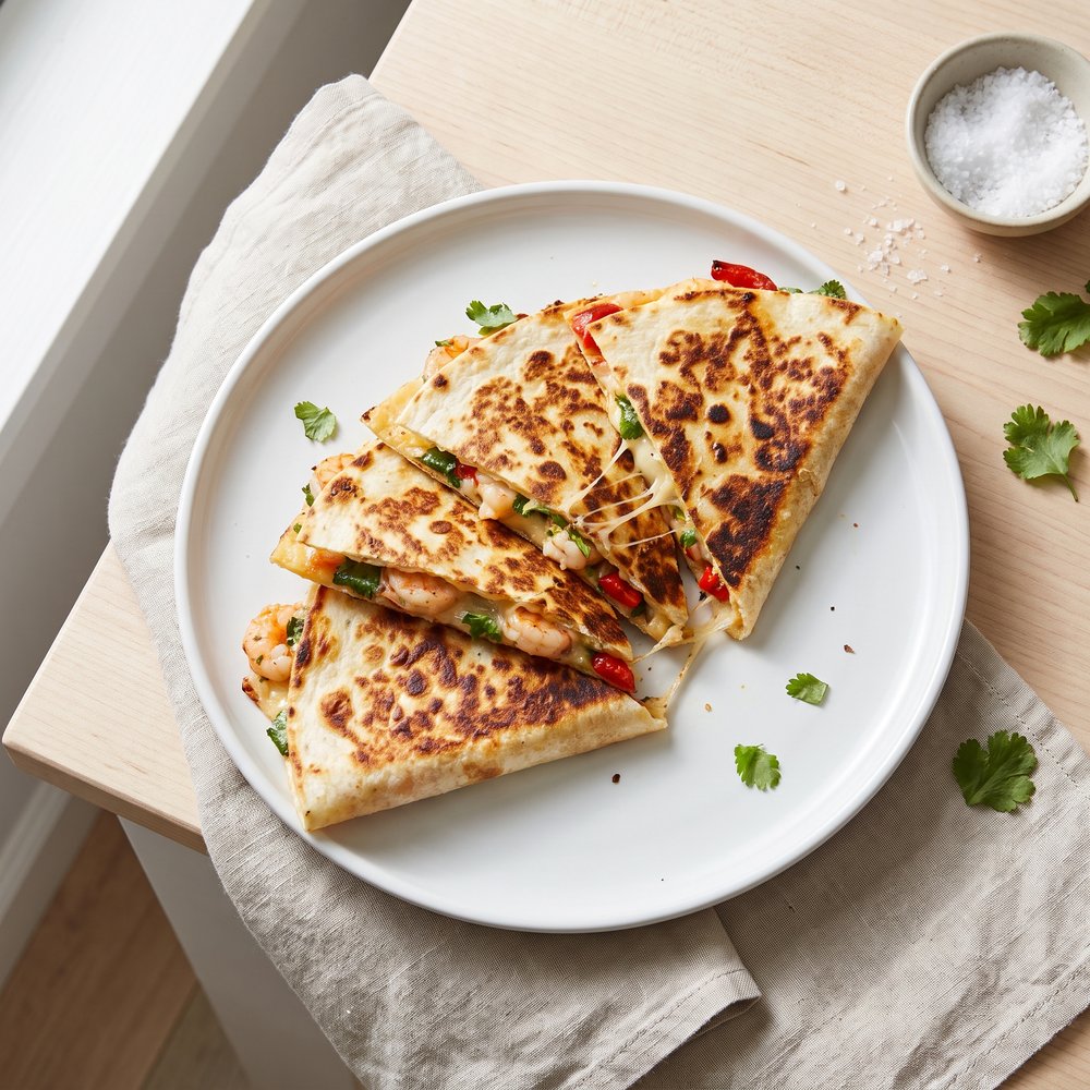 Cilantro-Lime Shrimp Quesadillas