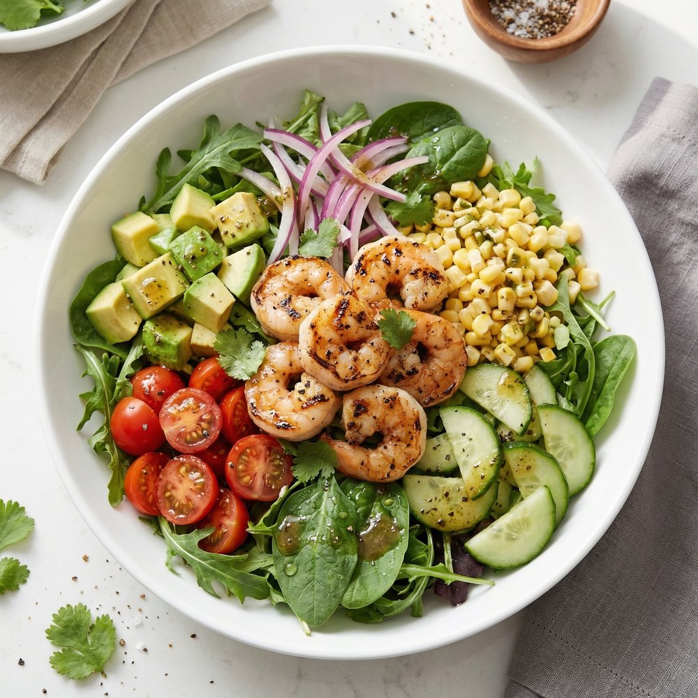 Summer Grilled Shrimp Salad