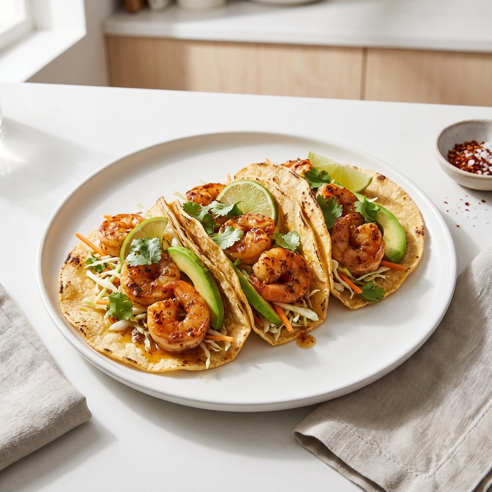 Cilantro Shrimp Tacos