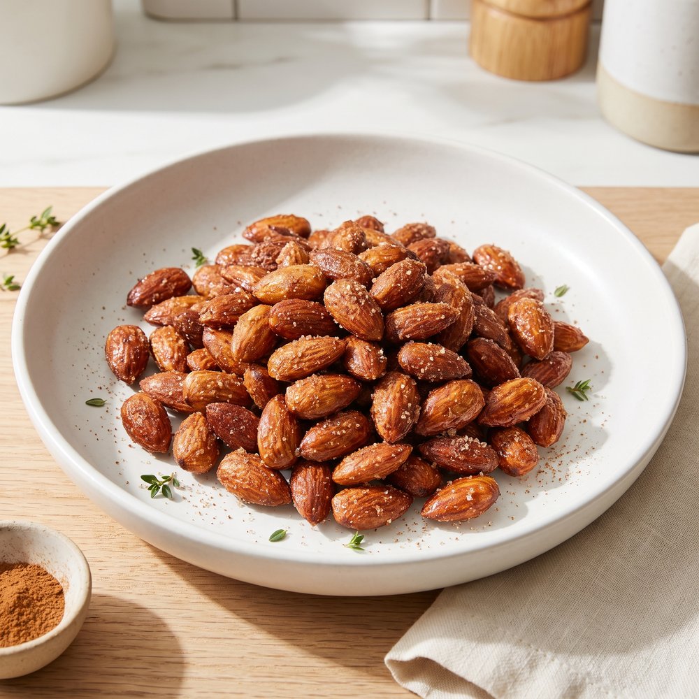 Cinnamon-Spiced Roasted Almonds