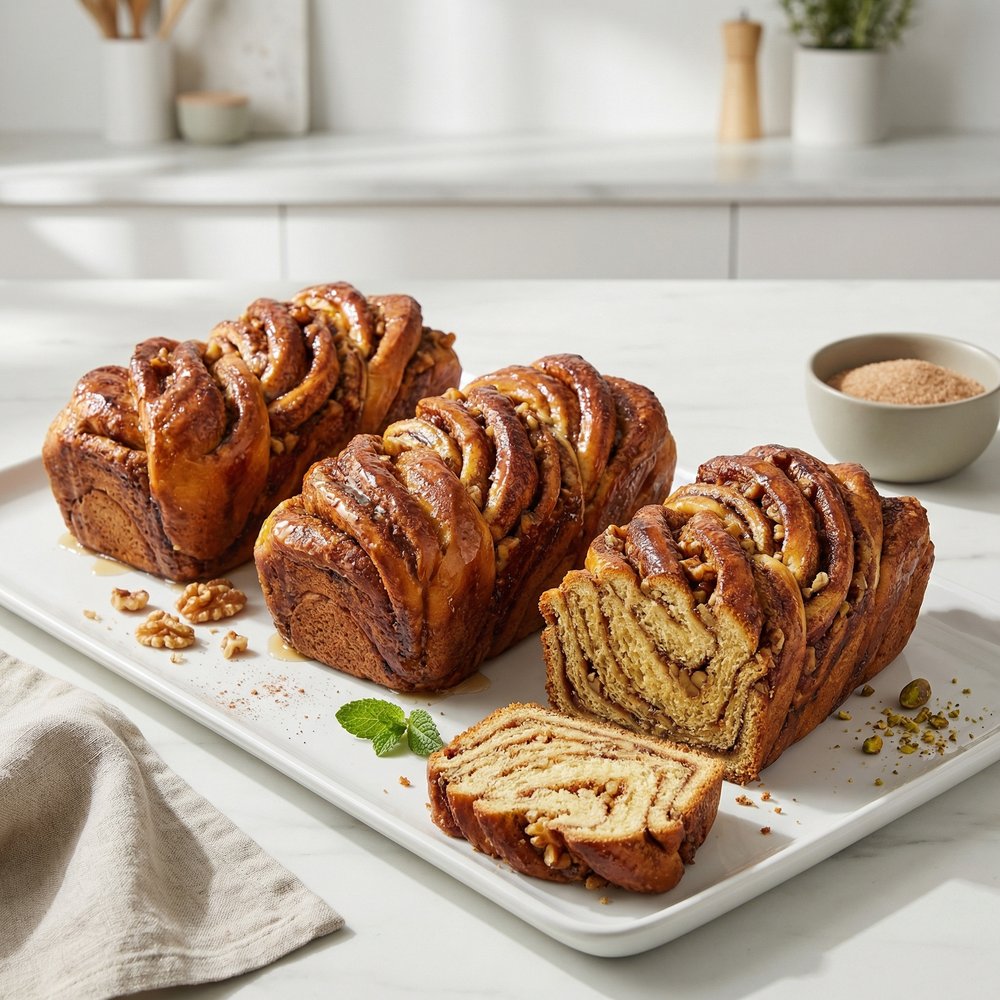 Polish Cinnamon-Walnut Babka Loaf