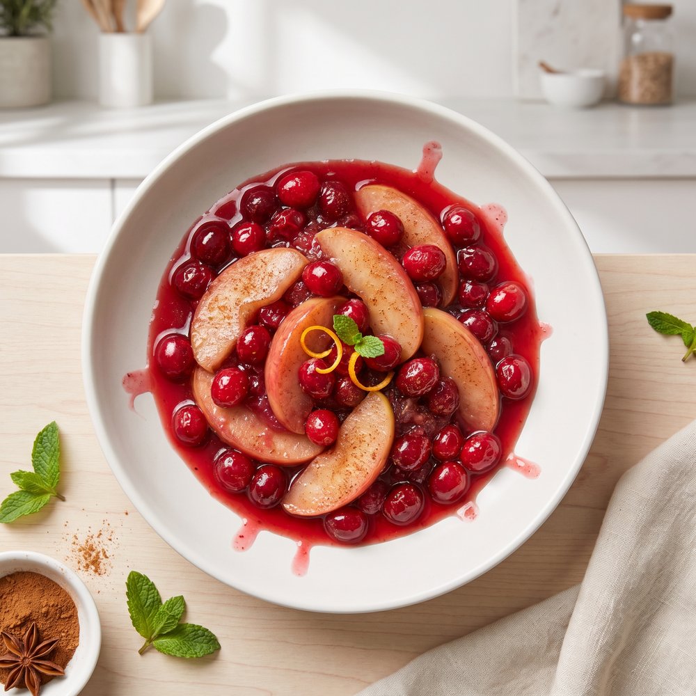 Cinnamon Apple Cranberry Compote