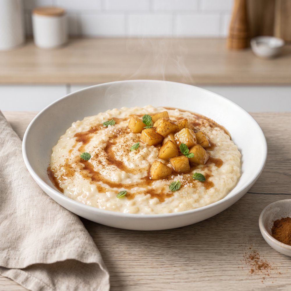 Cinnamon Apple Rice Pudding