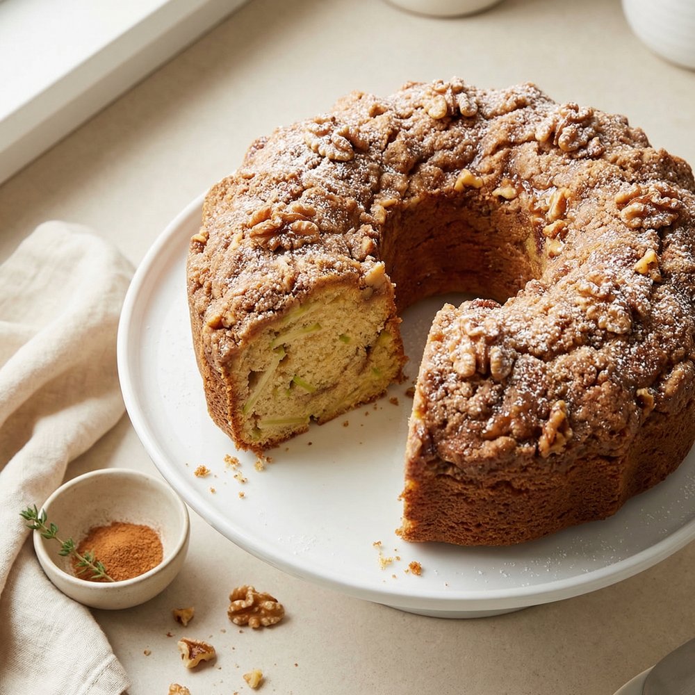 Apple Streusel Coffee Cake with Yogurt