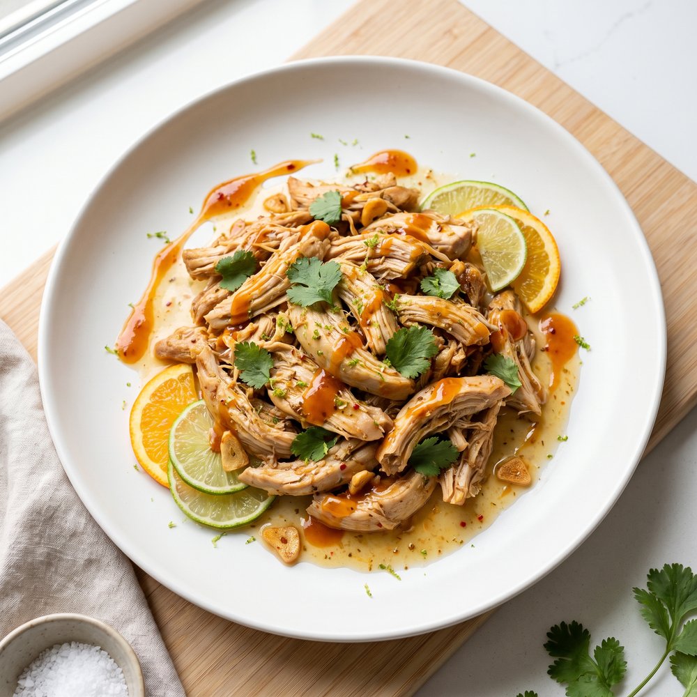 Citrus-Garlic Mojo Chicken in the Slow Cooker