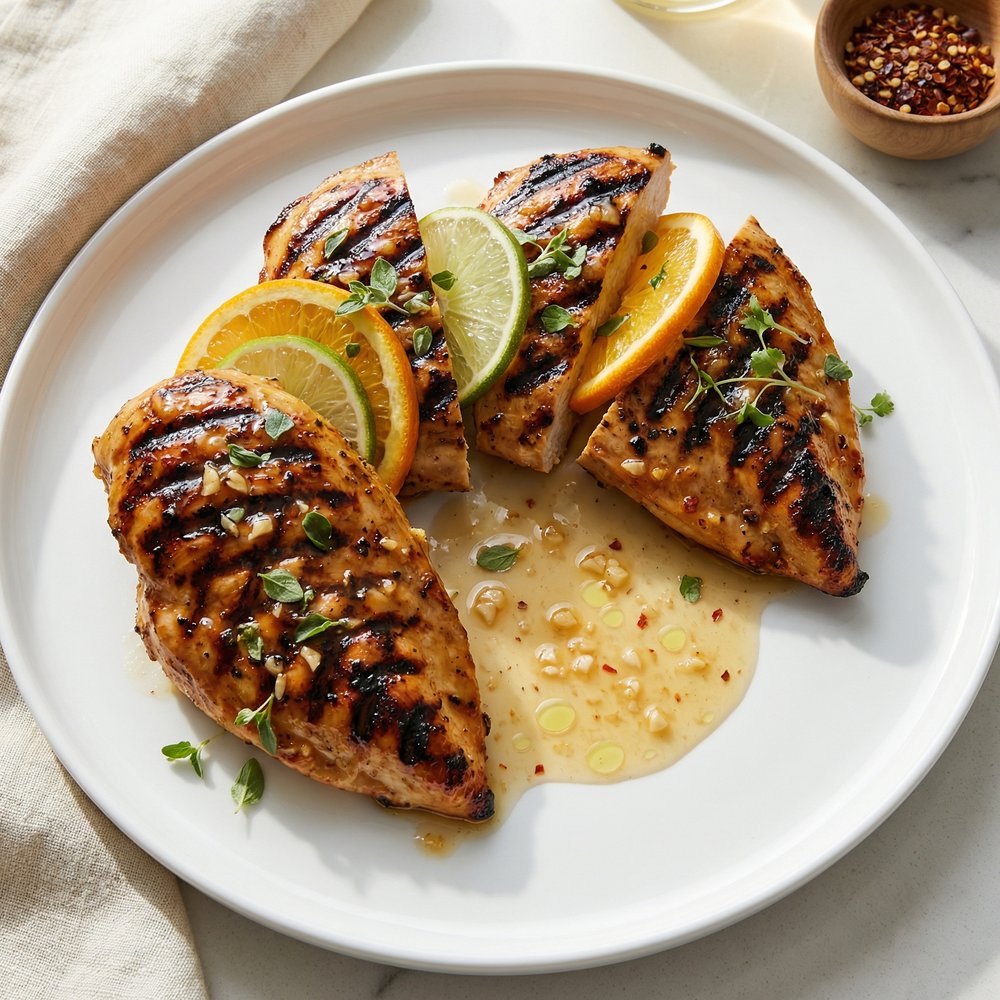 Grilled Caribbean Chicken Breasts
