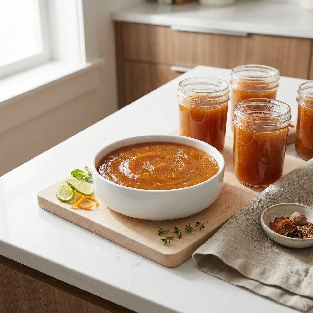 No-Cook Persimmon Freezer Jam