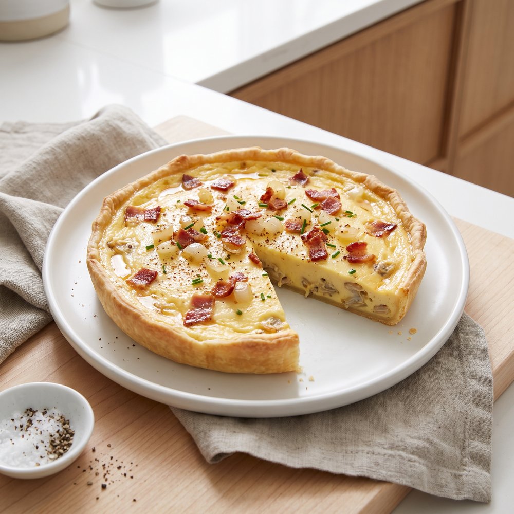 Clam Chowder Custard Tart