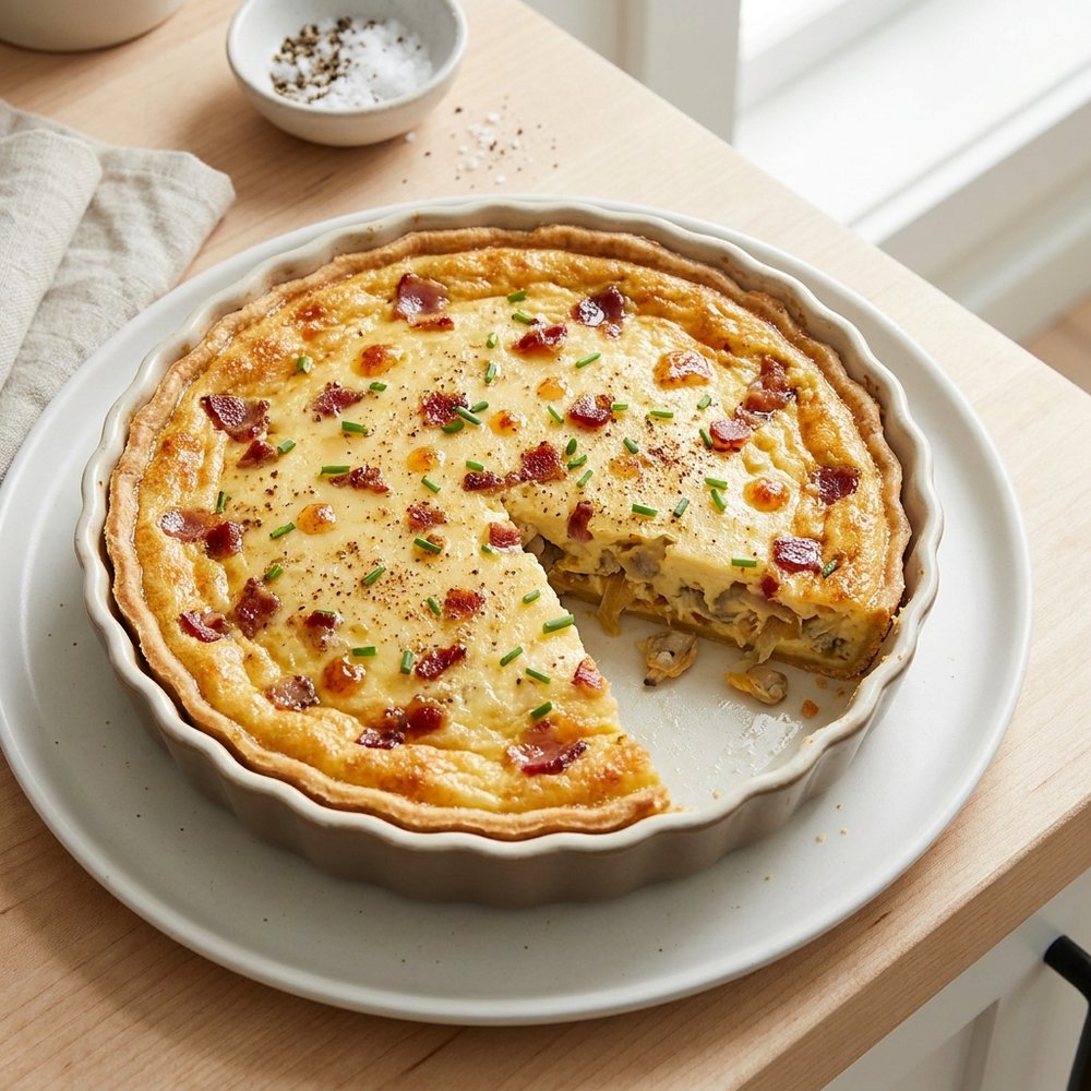 Clam Chowder Custard Tart