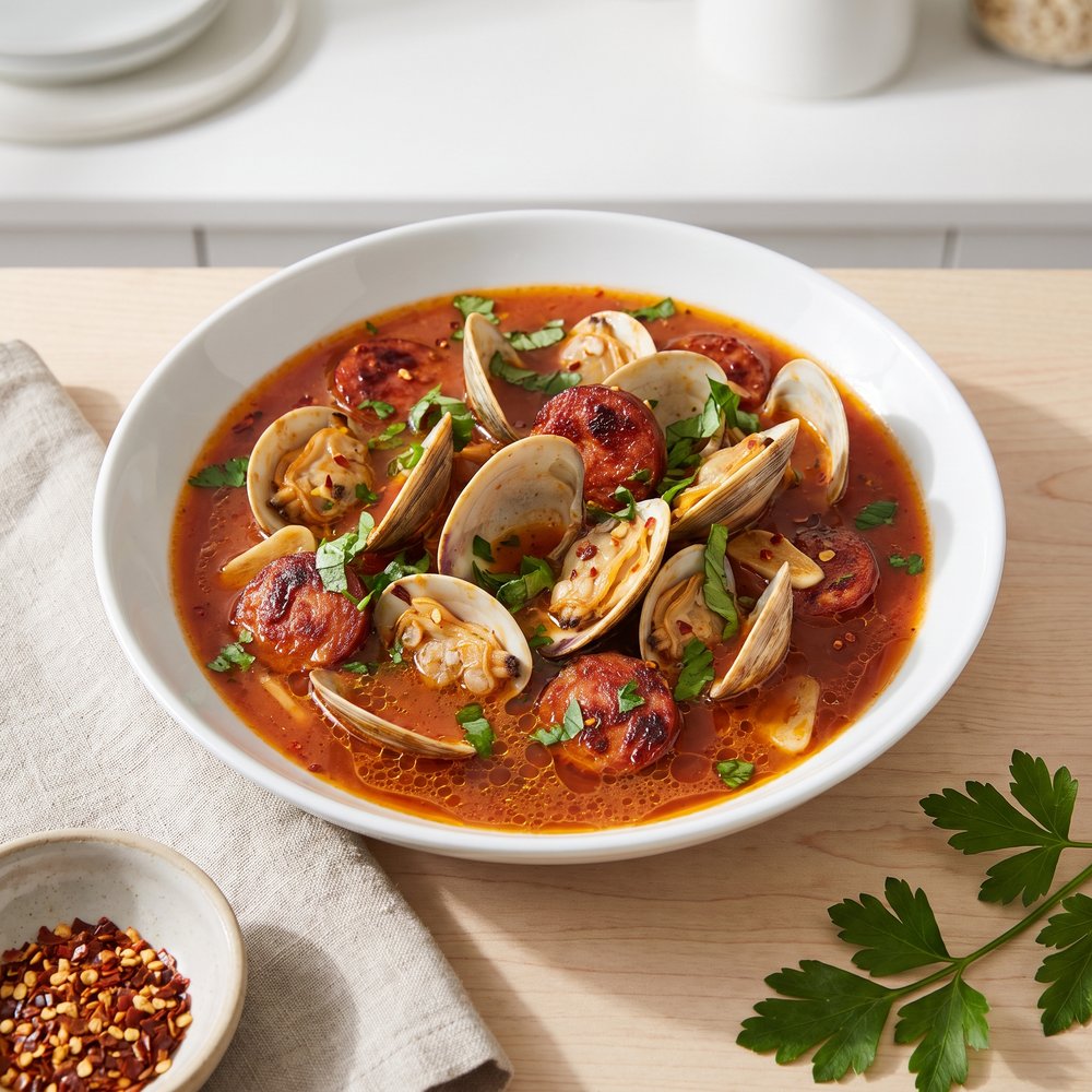 Clams and Chourico