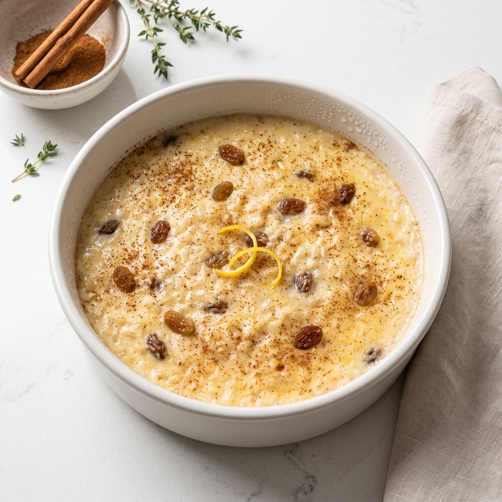 Classic Baked Rice Pudding (Old-Fashioned Style)