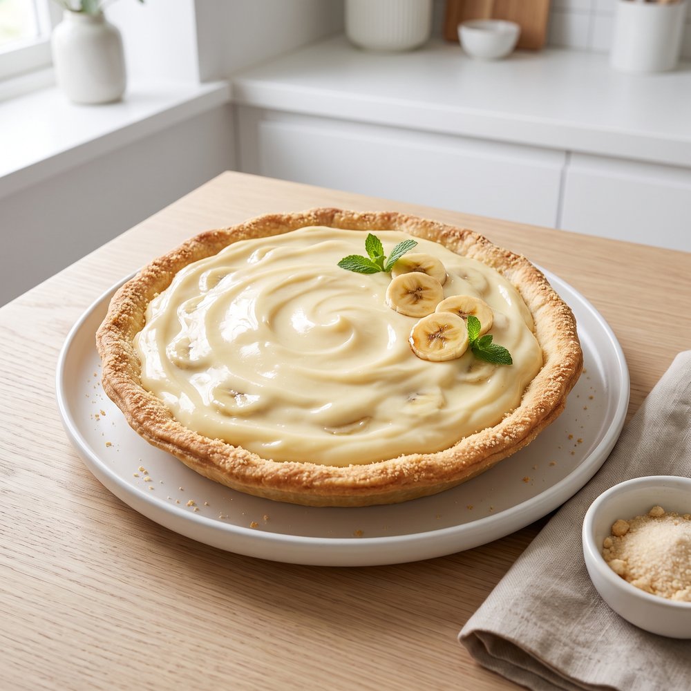 Classic Banana Custard Pie