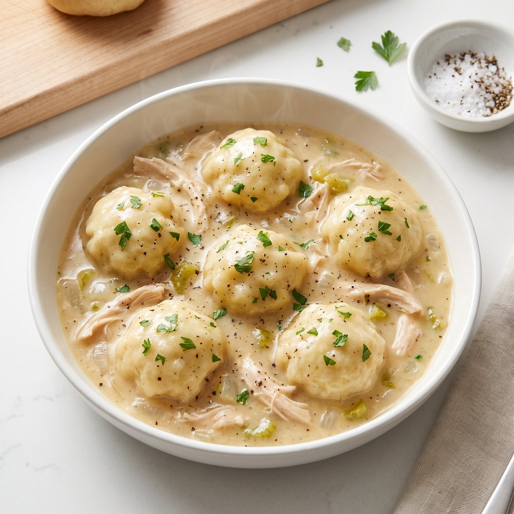 Classic Chicken with Fluffy Dumplings