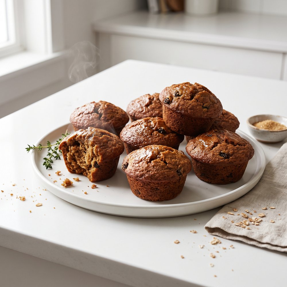 Classic Deep Dark Bran Muffins