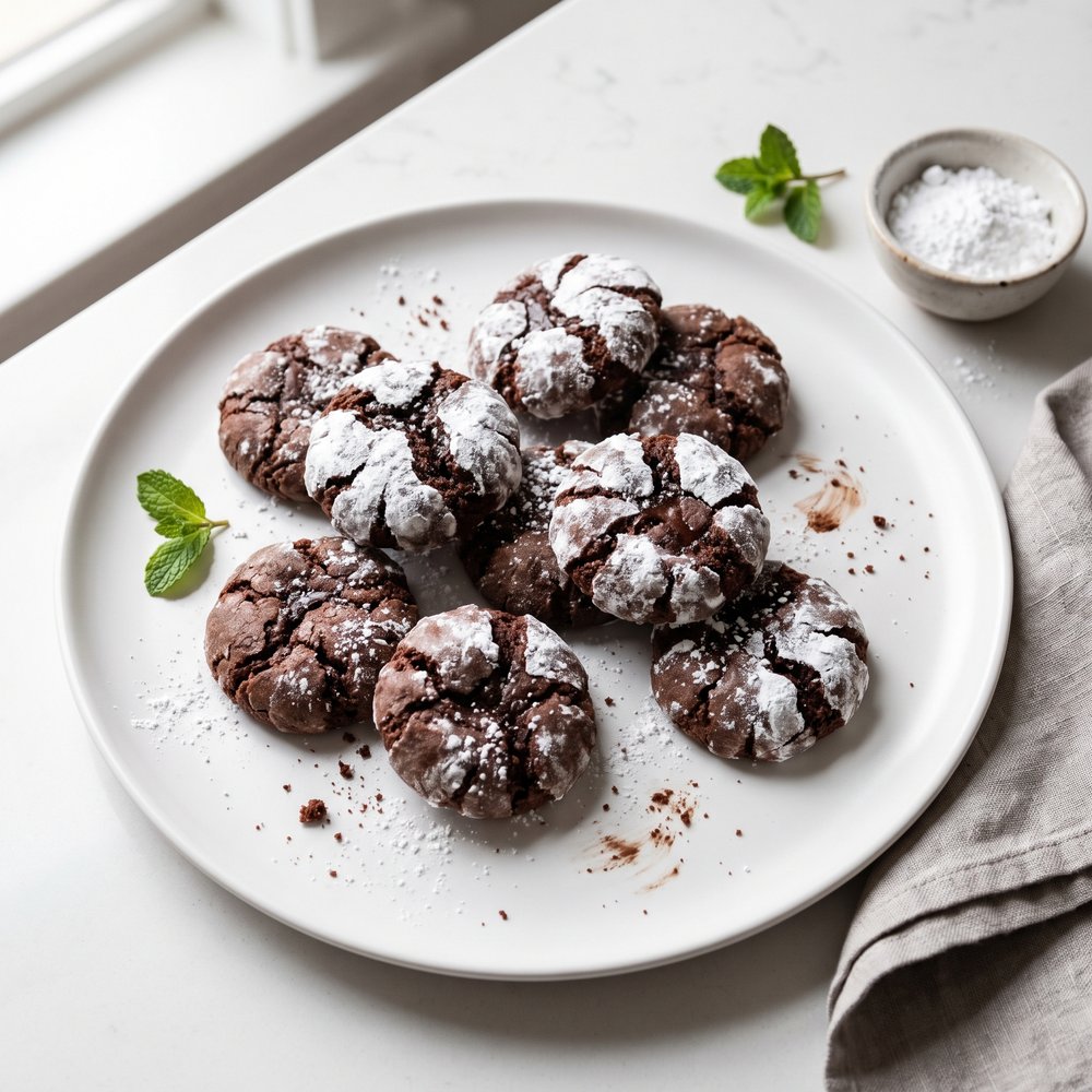 Classic Fudgy Chocolate Crinkles