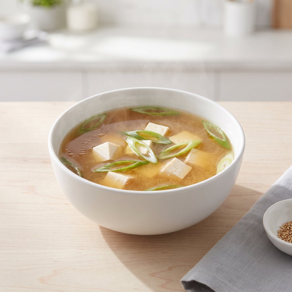 Classic Miso Broth with Tofu and Scallions